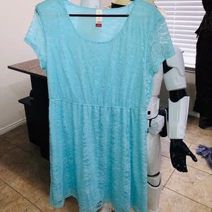 Robin’s Egg Blue Lace Dress NWOT